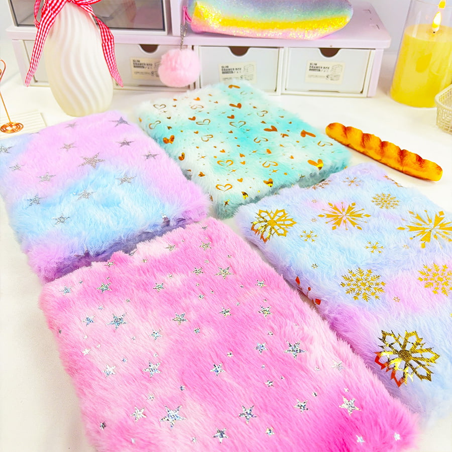 A5 Sevimli Yıldız Günlüğü Peluş Defter